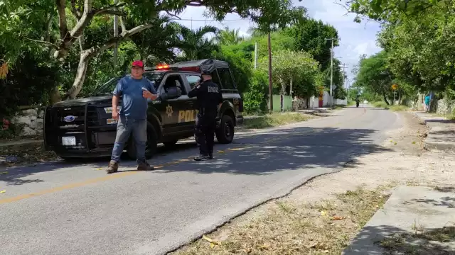 La SSP Yucatán acordonó el área desde casi tres kilómetros del accidente