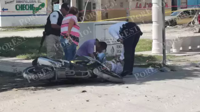 El joven fue trasladado al IMSS de Ciudad del Carmen