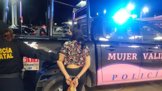 La joven fue escoltada a la patrulla de “Mujer Valiente”