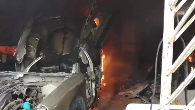 El incendio comenzó por una chispa