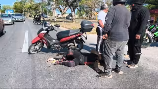 Imprudencia al volante deja fémina herida en Campeche