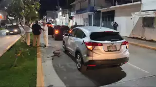 Choque provoca cuantiosos daños materiales en la colonia Tacubaya de Ciudad del Carmen
