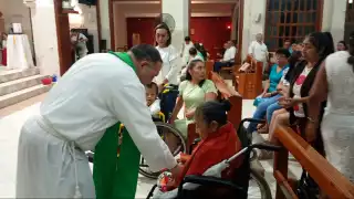 Realizan exorcismo durante misa de sanación en parroquia de Tizimín