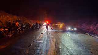 Vehículo con ganado sufre volcadura entre Haltunchén y Villamadero; chofer sale ileso y regala animales