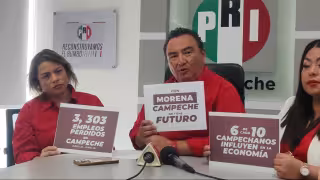 PRI asegura que Campeche vive una “tormenta" económica y exige reactivar el empleo