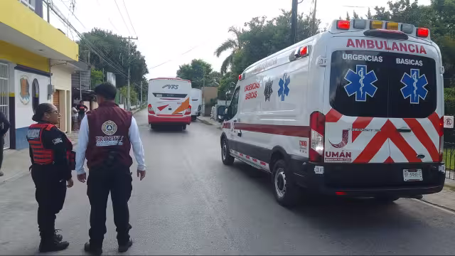 Autoridades atendieron el accidente entre dos camiones en Umán