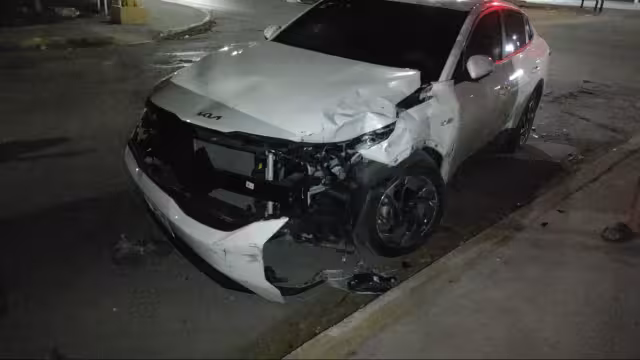 El impactó provocó daños materiales importantes en las unidades.