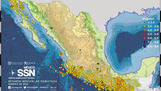 El Servicio Sismológico Nacional registró más de 4 mil sismos en lo que va del 2023