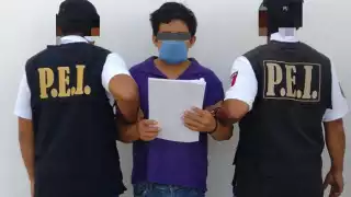 El hombre fue puesto a disposición de la FGE Yucatán para su proceso legal por el delito de violación