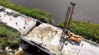 Reconstrucción del puente Mérida-Progreso alcanza 54% de avance