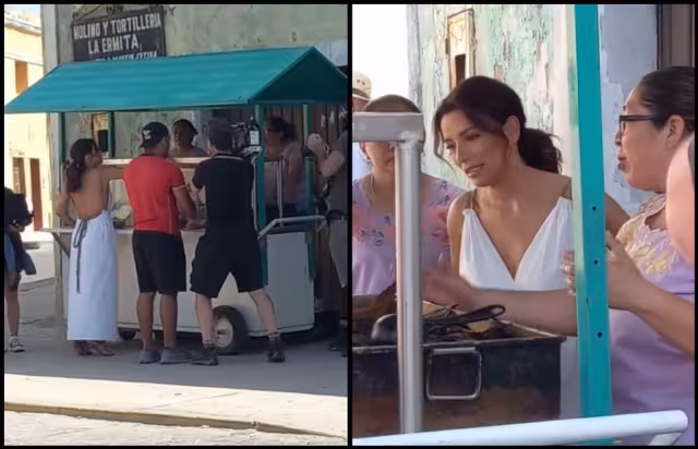 Eva Longoria nuevamente vuelve a ser foco de atención durante la grabación del proyecto "Searching for México"