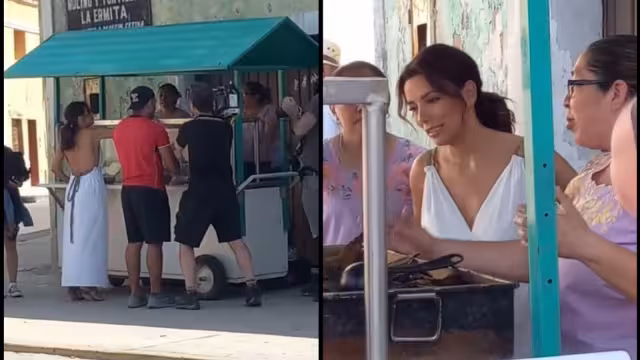 Eva Longoria nuevamente vuelve a ser foco de atención durante la grabación del proyecto "Searching for México"