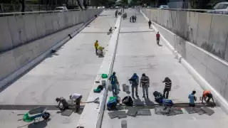 Comerciantes esperan que con estos trabajos no se vuelva a inundar esta obra