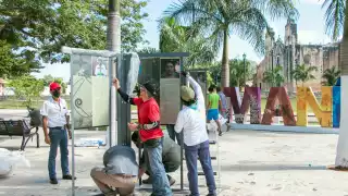 La exposición consta de tres células temáticas