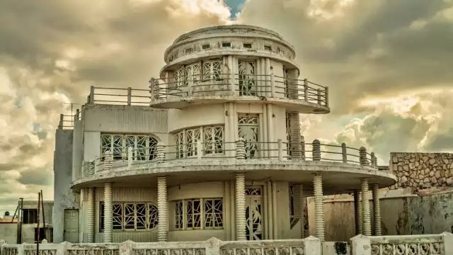 La casa del pastel, con arquitectura estilo Art Decó