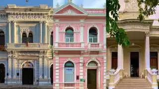 Las fachadas tienes estilos neoclásicos