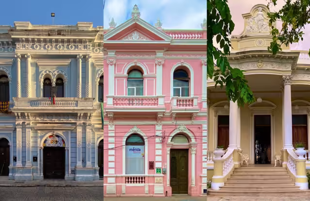 Las fachadas tienes estilos neoclásicos