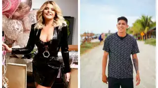 Durante este viaje, la actriz se encontró con el ídolo del futbol, Edson Álvarez