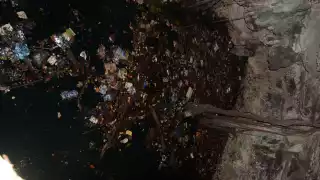 Los cenotes lucen llenos de desechos plásticos