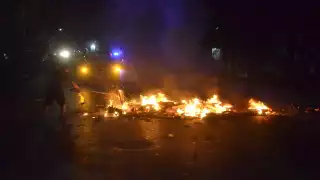 Vecinos del fraccionamiento Villas Otoch se manifiestan ante la falta de luz