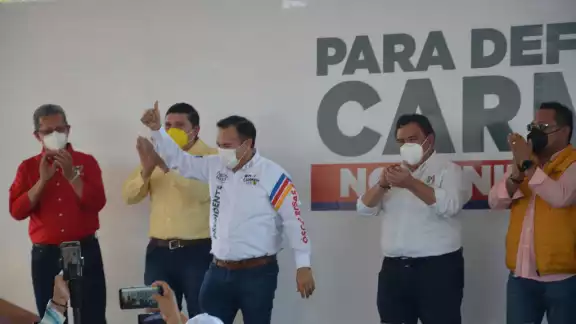 El abanderado de la colación “Va por Campeche” ya se ha gastado el 50 por ciento de lo que autorizó el Instituto Electoral del Estado de Campeche (IEEC)