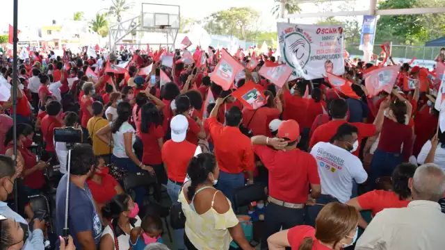 A pesar de la contingencia, candidatos de Va por Campeche hacen eventos masivos sin los protocolos básicos de higiene