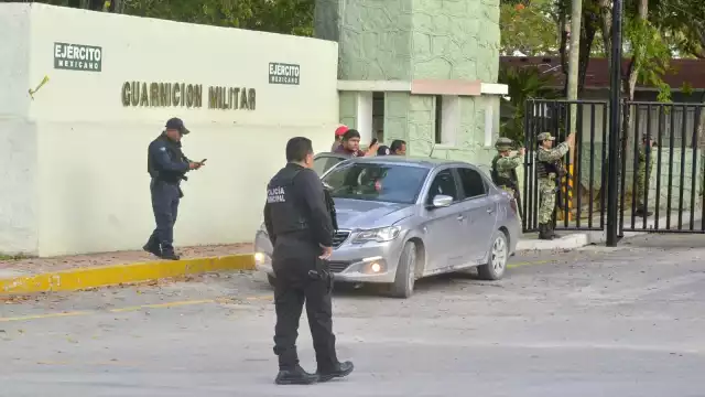La zona fue asegurada por policías tras el ataque