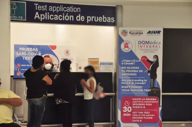 Se trató de una pareja que llegó de Campeche con la intención de viajar a Estados Unidos