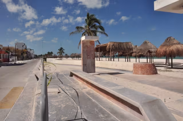 Un panorama desolador se aprecia en la principal avenida porteña