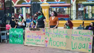 Integrantes de colectivos se manifestaron por las calles principales de la ciudad para exponer sus demandas en cartulinas y mediante consignas a gritos