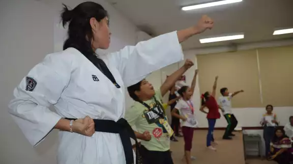 En el curso se dieron talleres de lengua maya, taekwondo, braille y Lenguaje de Señas Mexicano En el curso se dieron talleres de lengua maya, taekwondo, braille y Lenguaje de Señas Mexicano