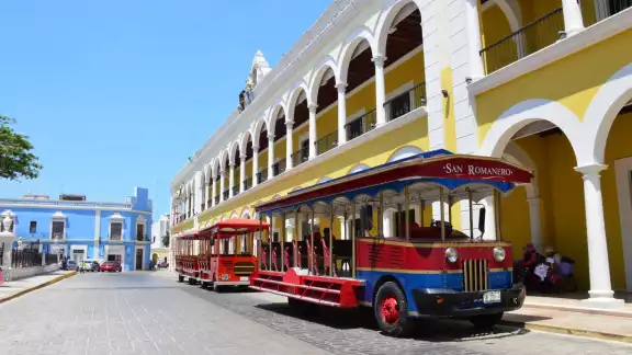 Se registró poca movilización de turistas en tranvías de Campeche Se registró poca movilización de turistas en tranvías de Campeche