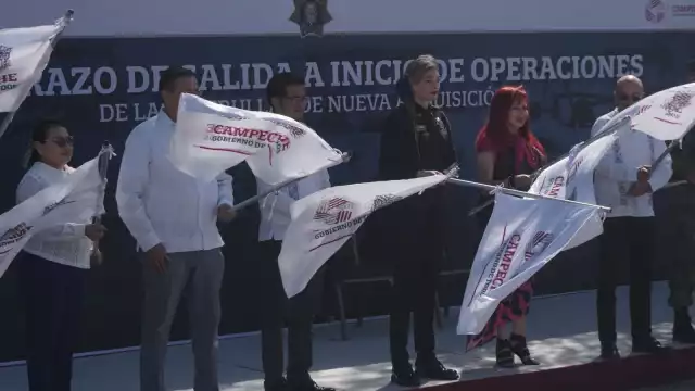 Nuevas patrullas y equipo de seguridad fueron adquiridos con inversión del Gobierno federal en Campeche