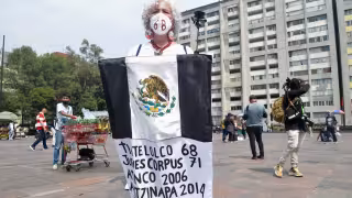 Marcha para conmemorar el 2 de octubre de 1968 en la Ciudad de México