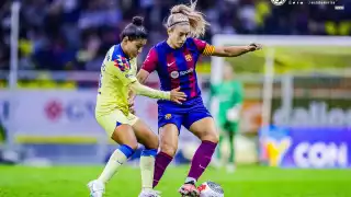 Barcelona femenil vence al América en histórico duelo en el Estadio Azteca