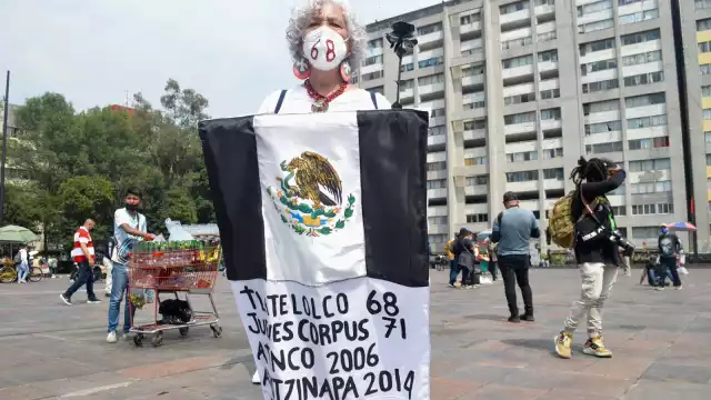Marcha para conmemorar el 2 de octubre de 1968 en la Ciudad de México