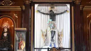 INAH inicia restauración del Cristo Negro de San Román rumbo a Semana Santa en Campeche
