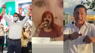 Layda Sansores y Christian Castro Bello celebran triunfo anticipado