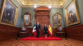 Presidenta Sheinbaum recibe al Rey de España en Palacio Nacional; el monarca no visitaba México desde hace siete años