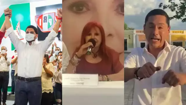 Layda Sansores y Christian Castro Bello celebran triunfo anticipado