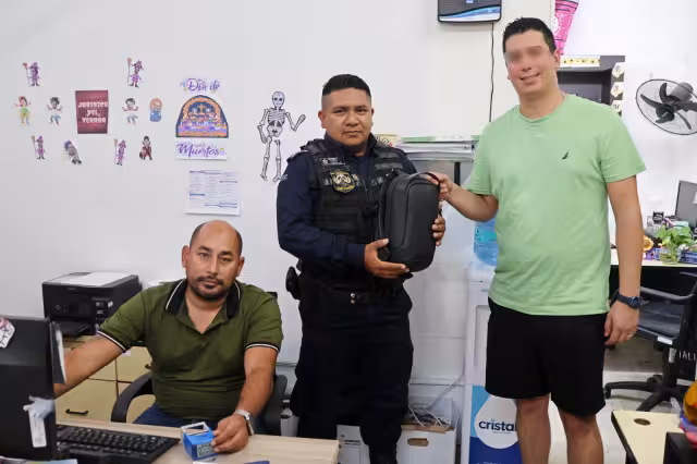 El turista de Sonora agradeció a la Policía de Mérida