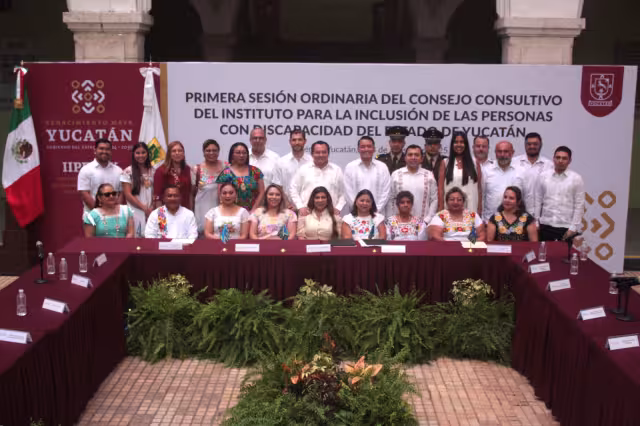 La reunión del Consejo Consultivo del Instituto para las Personas con Discapacidad del Estado de Yucatán