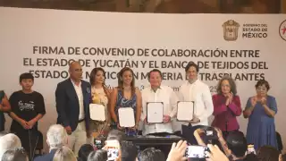 Yucatán firma convenio con Banco de Tejidos del Edomex para fortalecer programas de trasplantes