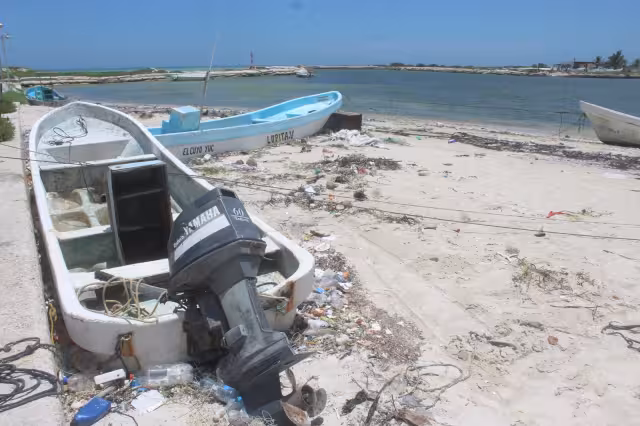 La presencia de hilos, sogas y otros desechos ha aumentado, lo que genera contaminación
