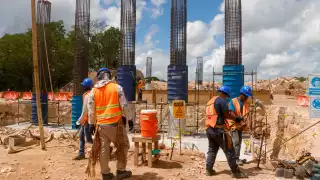 El Tren Maya necesitará para los cinco primeros tramos un total de 3 millones 138 mil 765 metros cúbicos de piedra, 2 millones 322 mil 210 piezas de durmientes