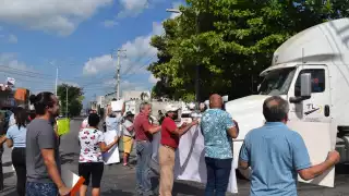 Habitantes aseguran que habrá más manifestaciones en Progreso por la construcción del viaducto elevado