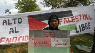 Personas pidieron un alto a la guerra en Palestina