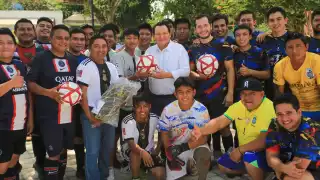 Díaz Mena indicó que practicar deporte ayuda a alcanzar el bienestar