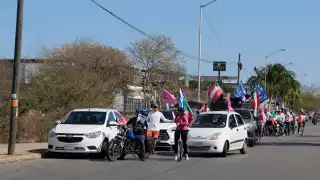 Sólo 40 personas asistieron a la “Rodada Rosa X Xochtl” en Ciudad Caucel