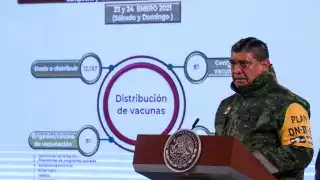 El funcionario estuvo ayer martes en la conferencia mañanera desde Palacio Nacional